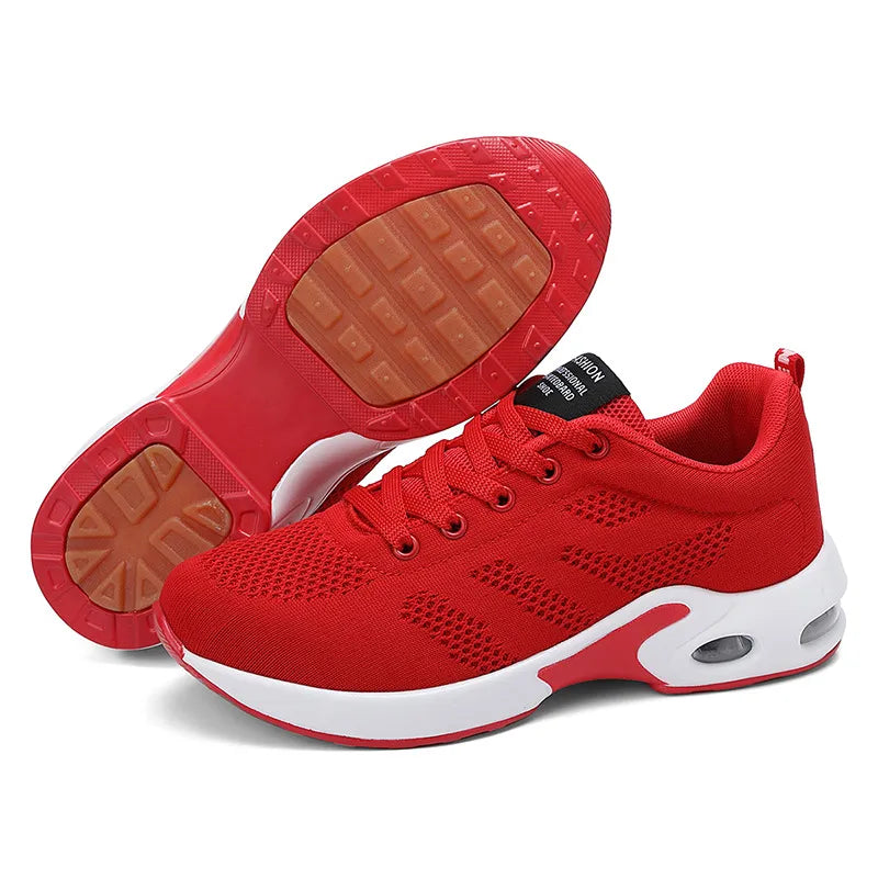 Chaussures de running confortables en maille Flyknit pour femme – Grandes tailles