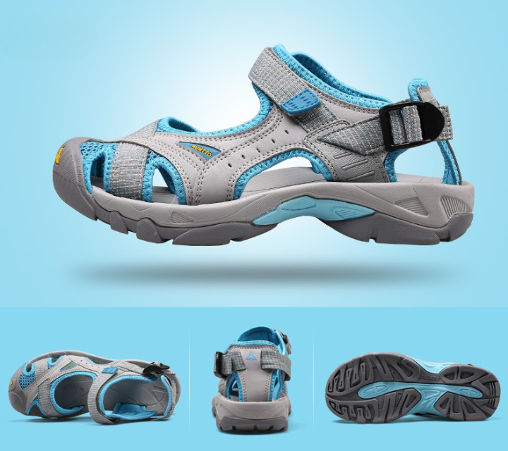 Sandales aquatiques Velcro réglables et antidérapantes pour hommes