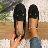Mocassins à bout rond pour femme, antidérapants, souples et confortables