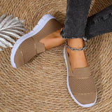 Chaussures décontractées plates en maille respirante