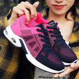 Chaussures de running confortables en maille Flyknit pour femme – Grandes tailles