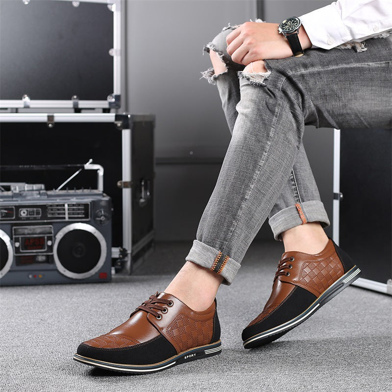 Chaussures à lacets décontractées d'automne pour homme.