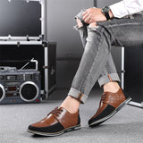 Chaussures à lacets décontractées d'automne pour homme.