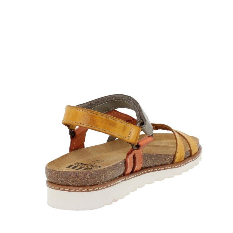 Sandales confort femme en cuir multicolore – Confort & Élégance