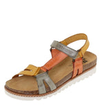 Sandales confort femme en cuir multicolore – Confort & Élégance