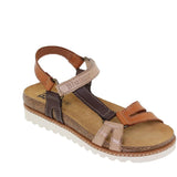 Sandales confort femme en cuir multicolore – Confort & Élégance