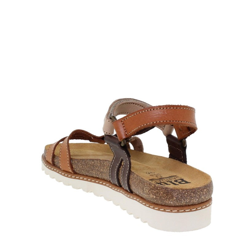 Sandales confort femme en cuir multicolore – Confort & Élégance