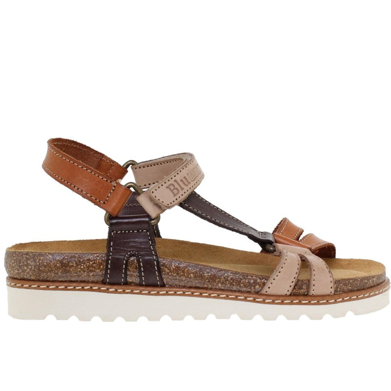Sandales confort femme en cuir multicolore – Confort & Élégance