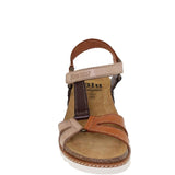 Sandales confort femme en cuir multicolore – Confort & Élégance
