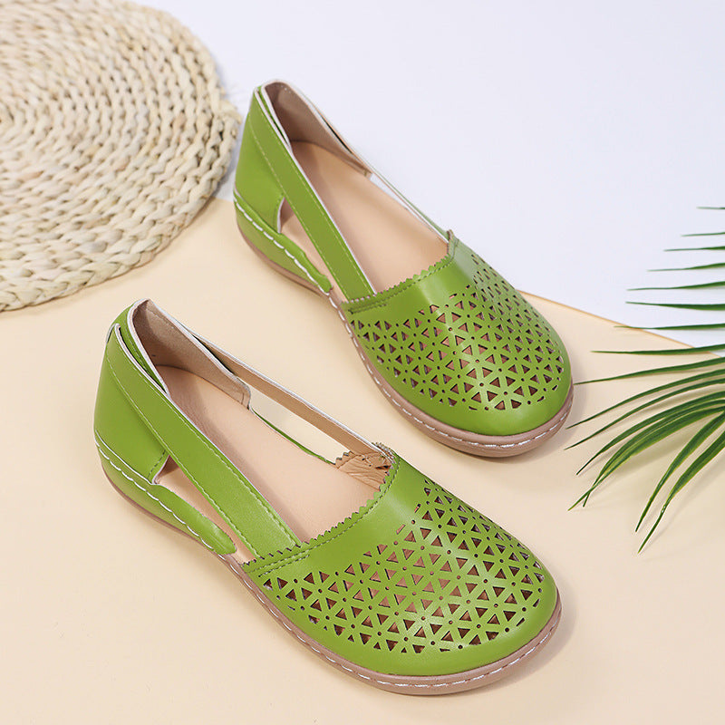 chaussures compensées ajourées