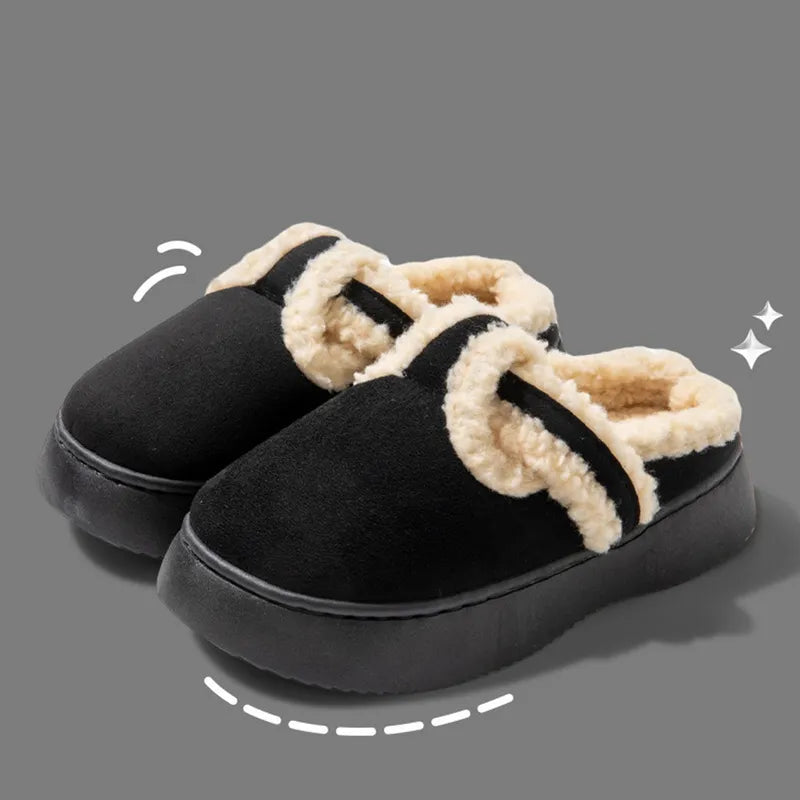 Chaussons d’intérieur femme en fourrure – Hiver, doux et faciles à assortir