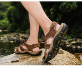 Sandales d'été en cuir pour hommes