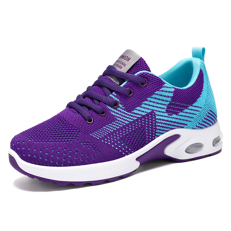 Chaussures de running confortables en maille Flyknit pour femme – Grandes tailles