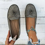 Mocassins à bout rond pour femme, antidérapants, souples et confortables