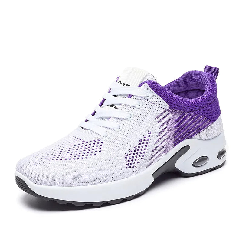 Chaussures de running confortables en maille Flyknit pour femme – Grandes tailles