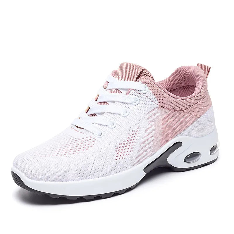 Chaussures de running confortables en maille Flyknit pour femme – Grandes tailles