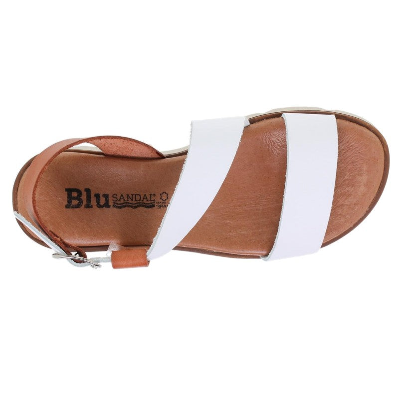 Sandales compensées en cuir pour femme – Talon 3 cm & semelle confort