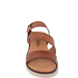 Sandales compensées en cuir pour femme – Talon 3 cm & semelle confort