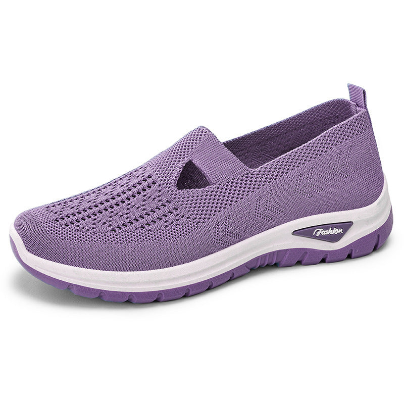 Chaussures en toile à enfiler, en maille respirante, pour femmes,