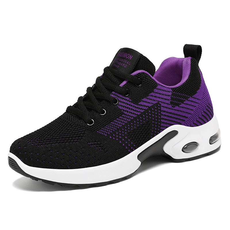 Chaussures de running confortables en maille Flyknit pour femme – Grandes tailles