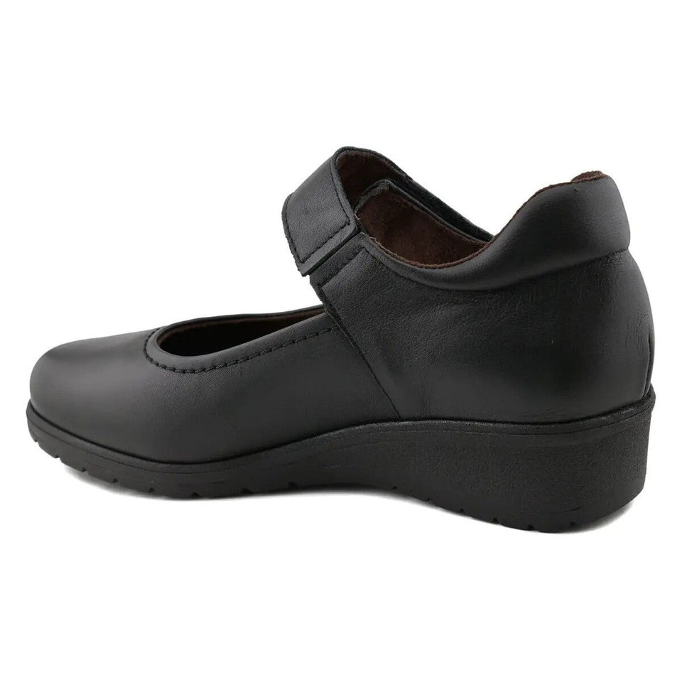 Chaussures en Cuir pour Femme – Élégance, Confort et Semelle Compensée 4 cm