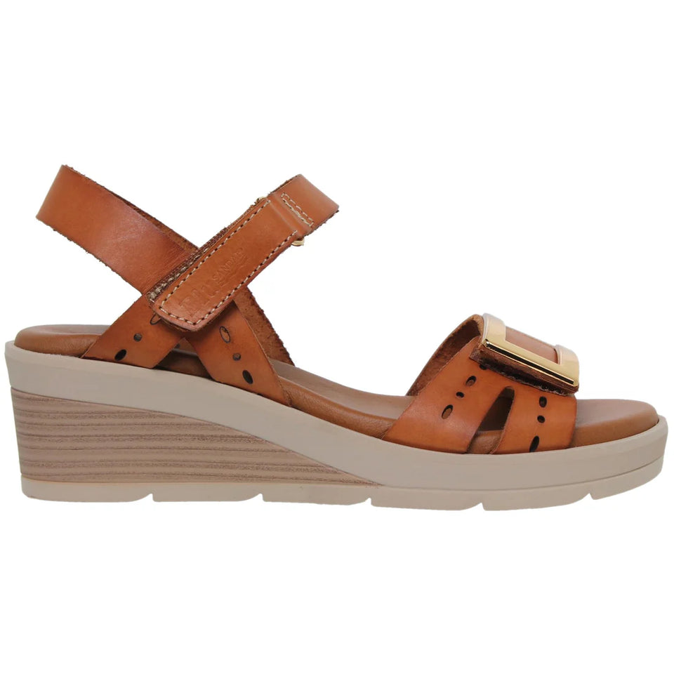 Sandales confortables en cuir pour femme avec bride réglable