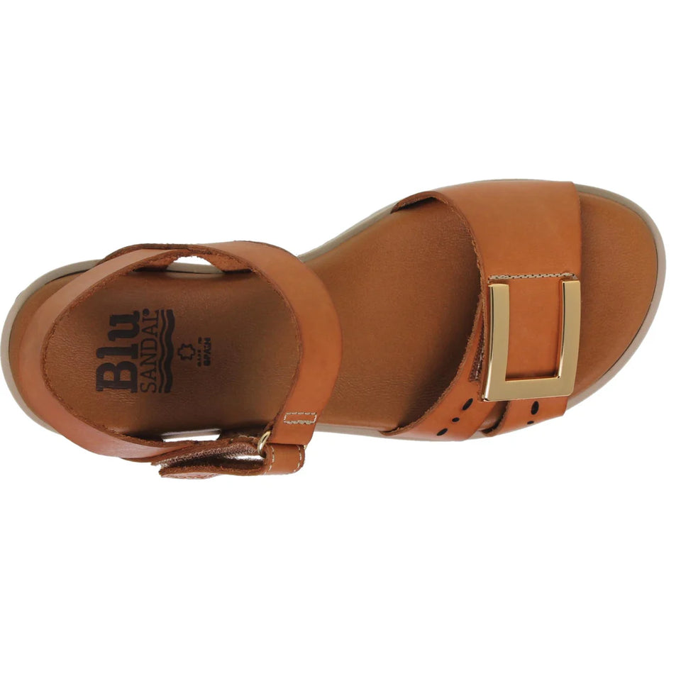 Sandales confortables en cuir pour femme avec bride réglable