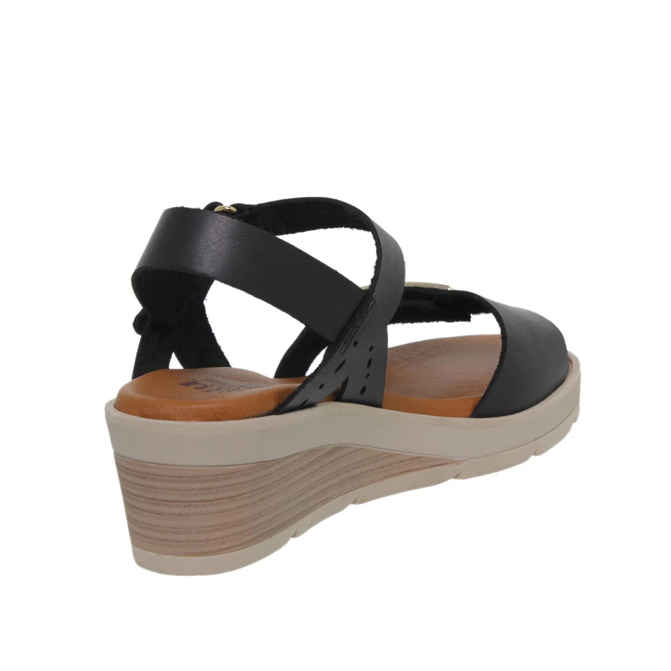 Sandales confortables en cuir pour femme avec bride réglable