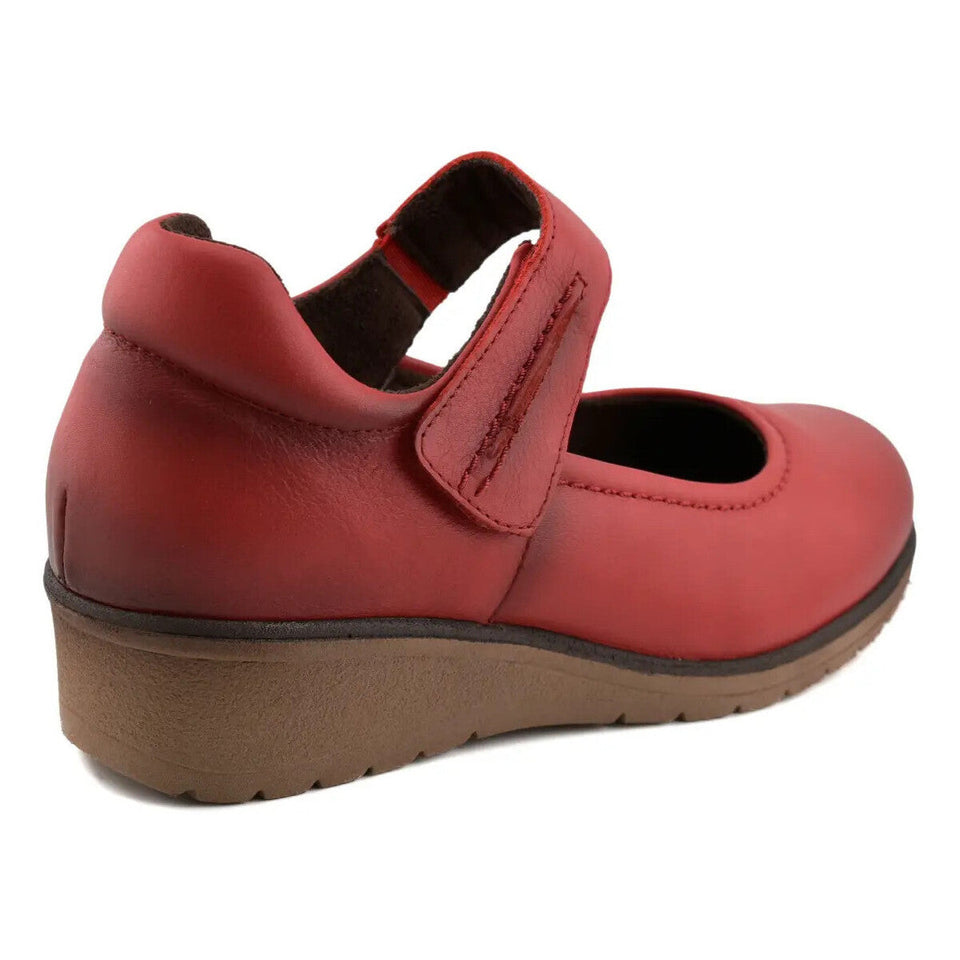Chaussures en Cuir pour Femme – Élégance, Confort et Semelle Compensée 4 cm