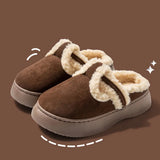 Chaussons d’intérieur femme en fourrure – Hiver, doux et faciles à assortir