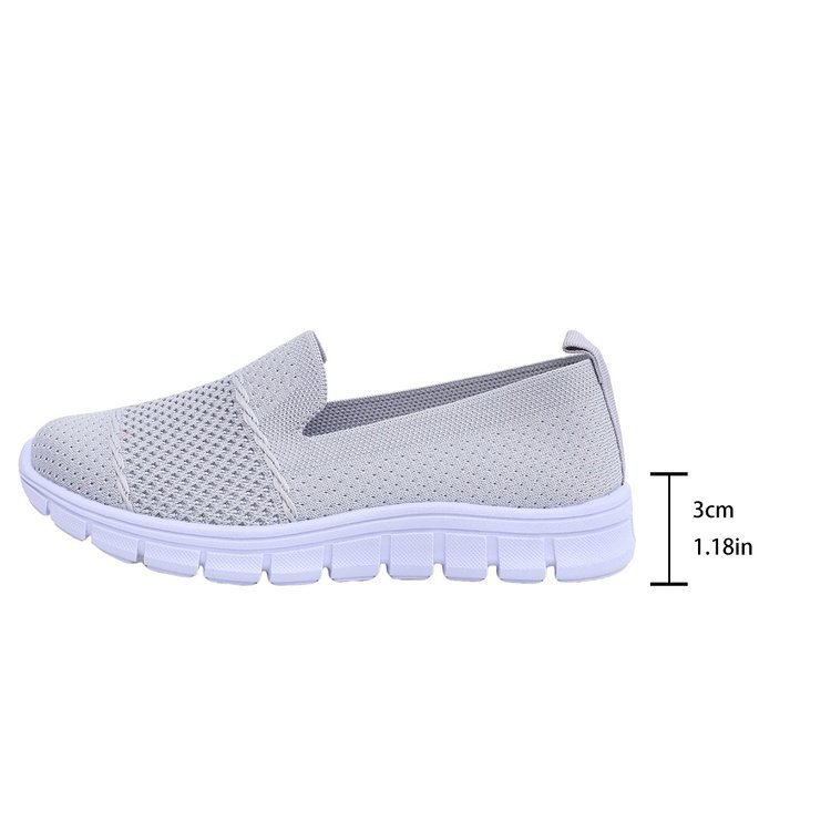 Chaussures décontractées plates en maille respirante