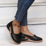 chaussures compensées ajourées