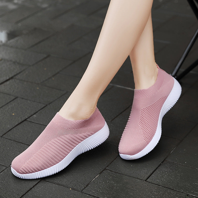 Nouvelles chaussettes de sport tendance, chaussures décontractées en maille respirante