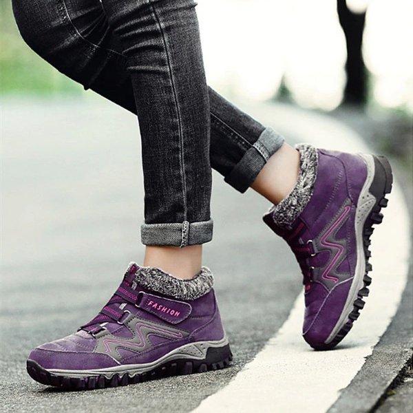 Bottines antidérapantes chaudes et confortables pour femmes