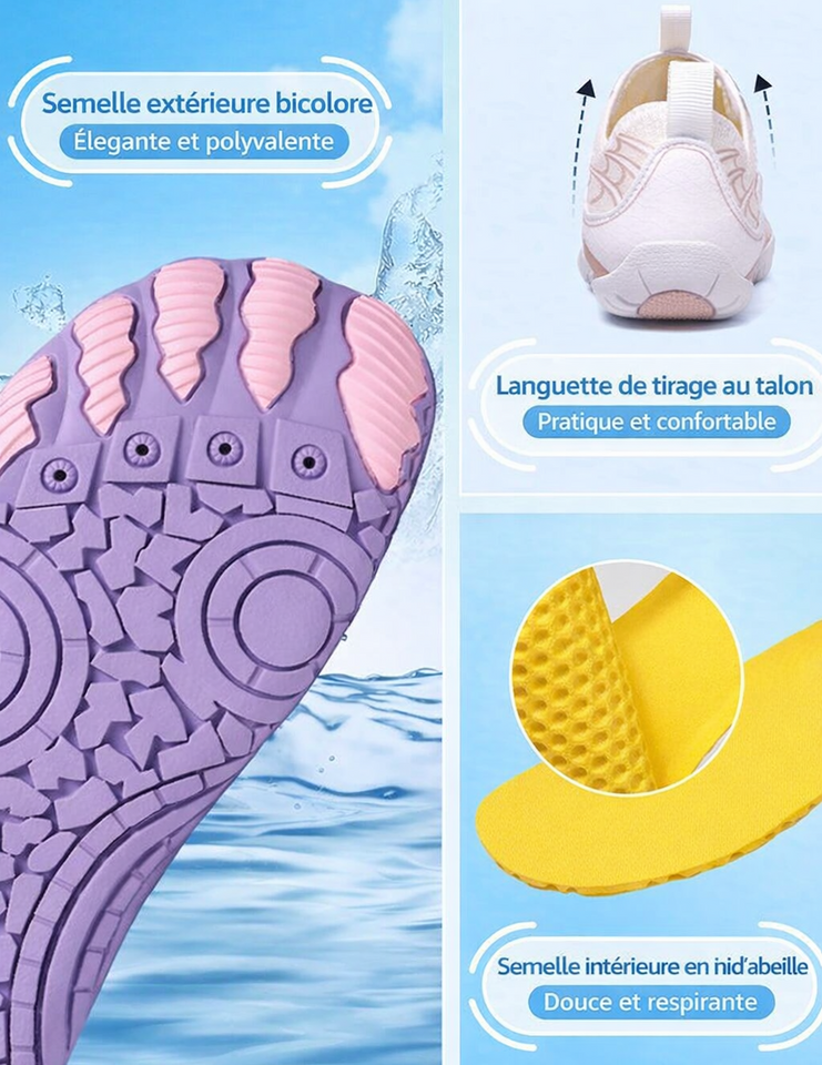 Chaussures de marche aquatique à cinq doigts Unisexe