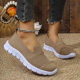 Chaussures décontractées plates en maille respirante