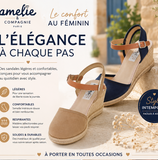 Sandales compensées : confort et féminité