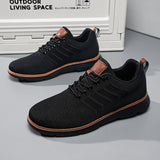 Baskets homme en maille respirante à lacets – Marche & sport