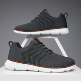 Baskets homme en maille respirante à lacets – Marche & sport