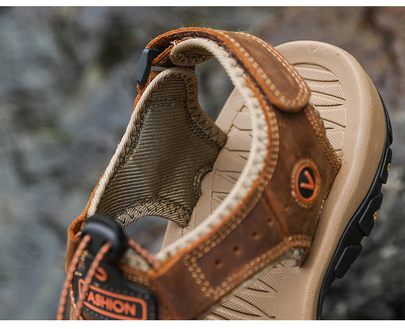 Sandales d'été en cuir pour hommes