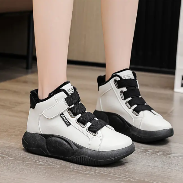 Bottines antidérapantes à velcro