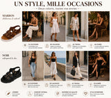 Sandales confortables à boucles