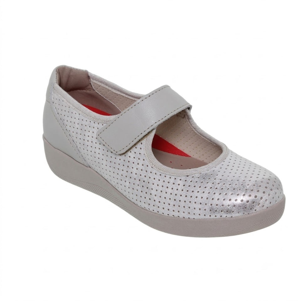 Chaussure confort respirante pour femme – Semelle ergonomique et fermeture à scratch ajustable