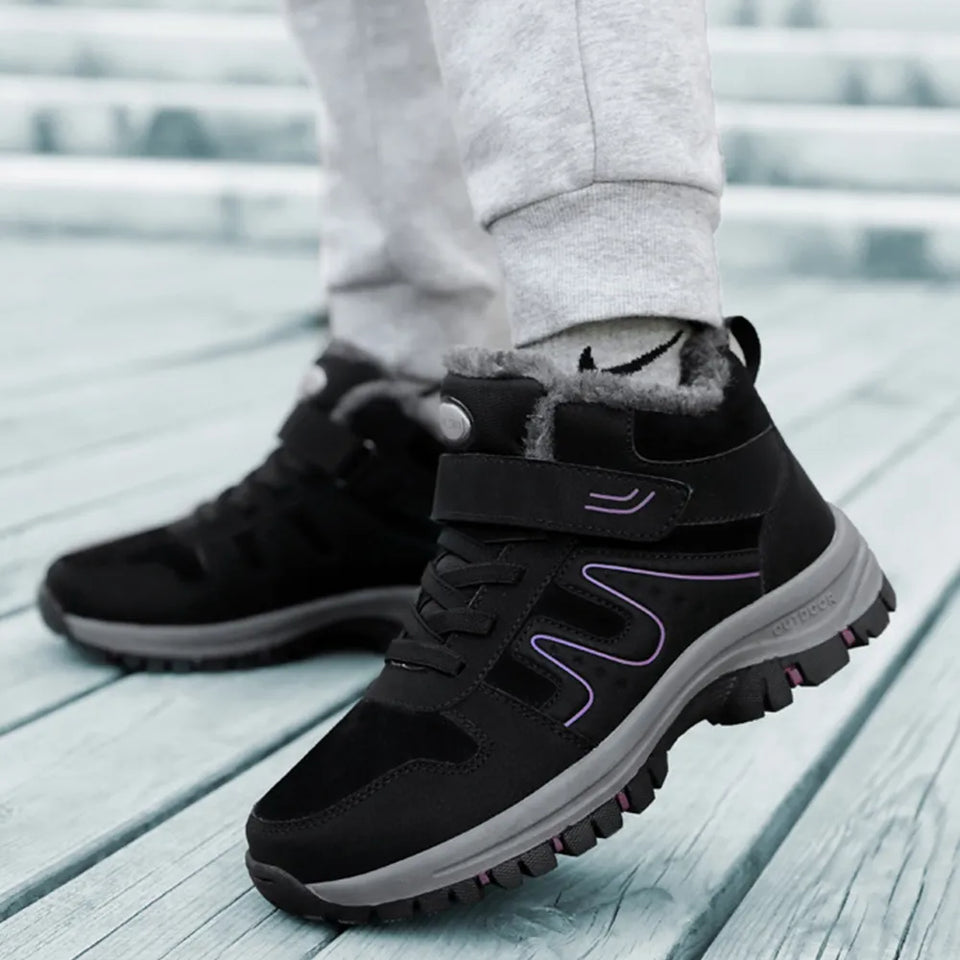 Baskets chaudes en coton pour femme et homme