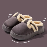 Chaussons d’intérieur femme en fourrure – Hiver, doux et faciles à assortir