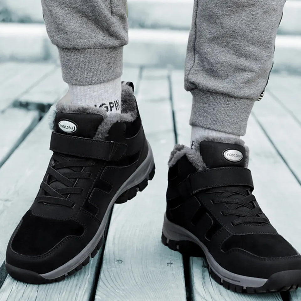 Baskets chaudes en coton pour femme et homme