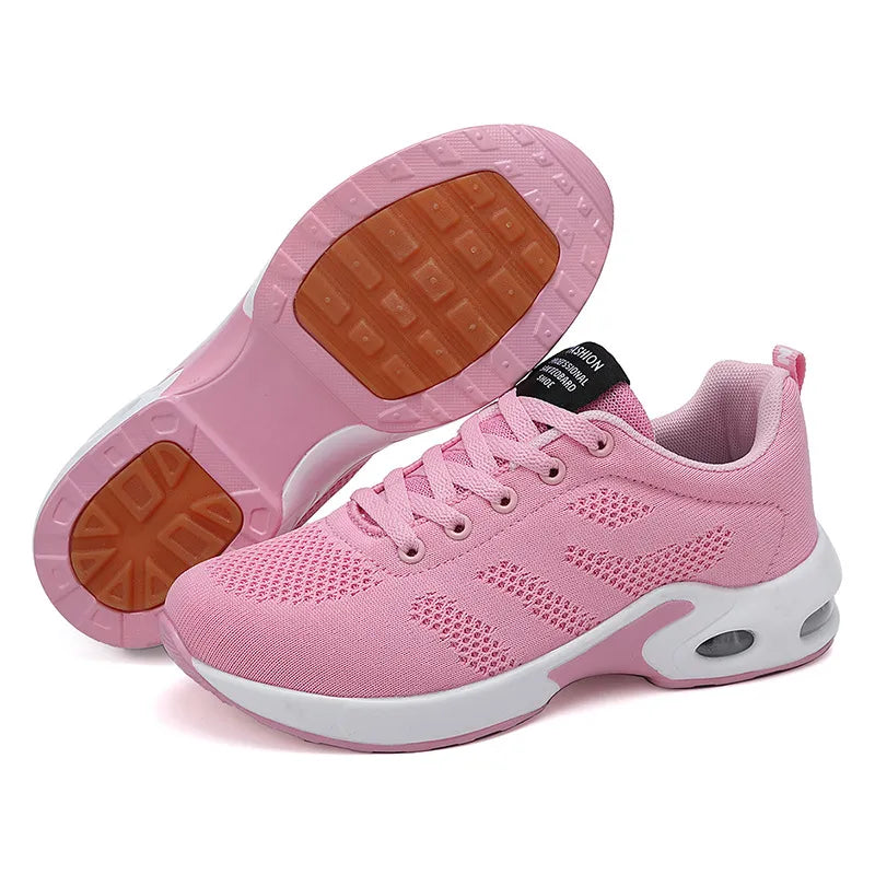 Chaussures de running confortables en maille Flyknit pour femme – Grandes tailles