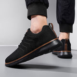 Baskets homme en maille respirante à lacets – Marche & sport