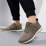 Baskets homme en maille respirante à lacets – Marche & sport