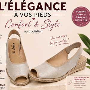 Sandales femme compensées à brillance platine
